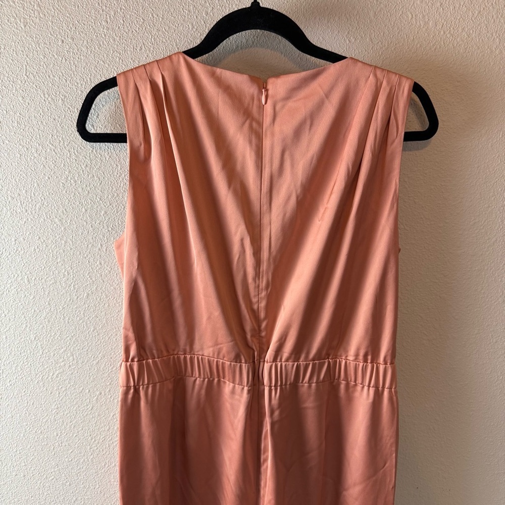 New J. Crew Satin Gloucester Back Crepe Jumpsuit Seashell Pink NWT Women Size 8 - Picture 14 of 16